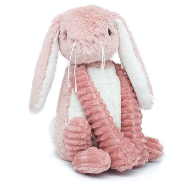 Les déglingos - les ptipotos - toudou lapin rose - peluche 27 cm 